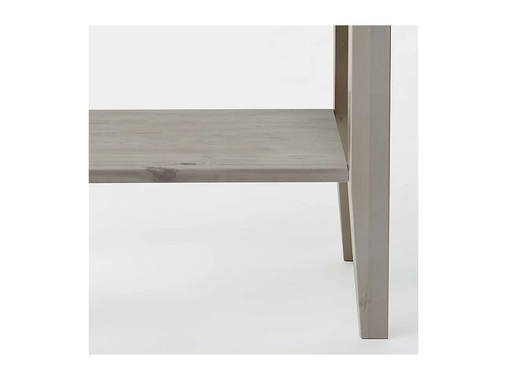 Telefontisch in Grau Kiefer teilmassiv