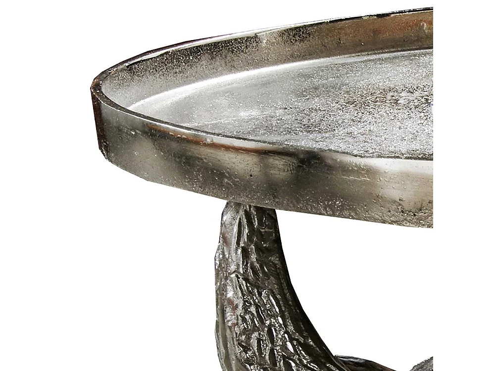 Designtisch mit Stier Schädeln Aluminium