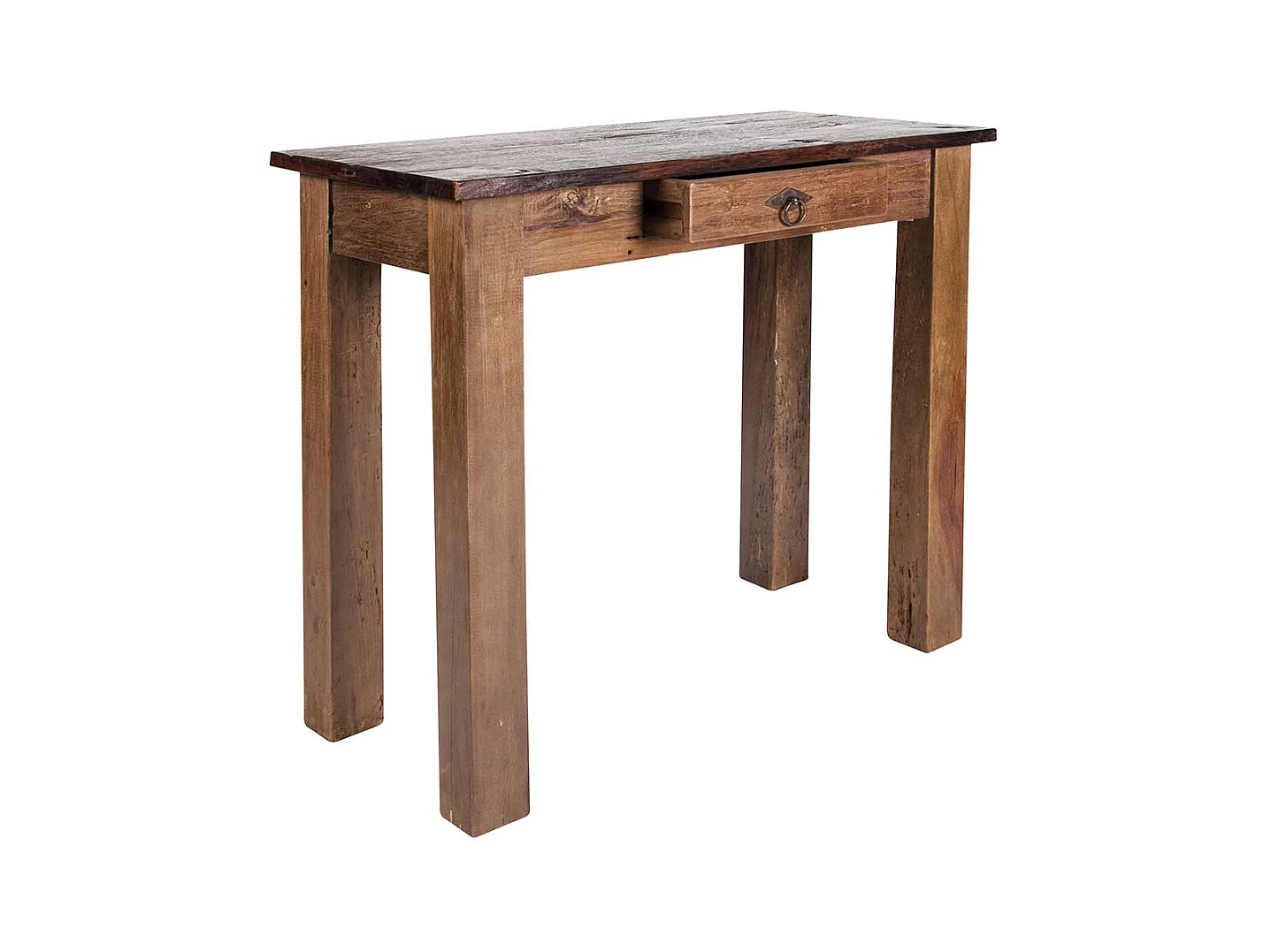 Telefontisch aus Teak Massivholz 80 cm