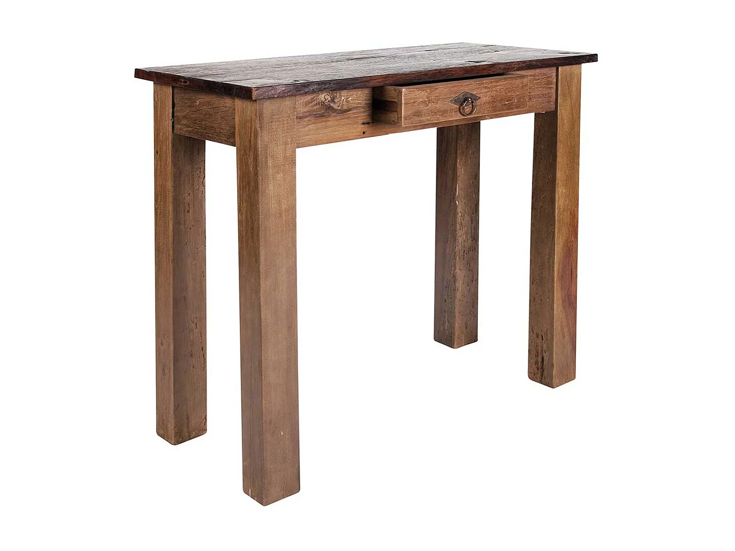 Telefontisch aus Teak Massivholz 80 cm