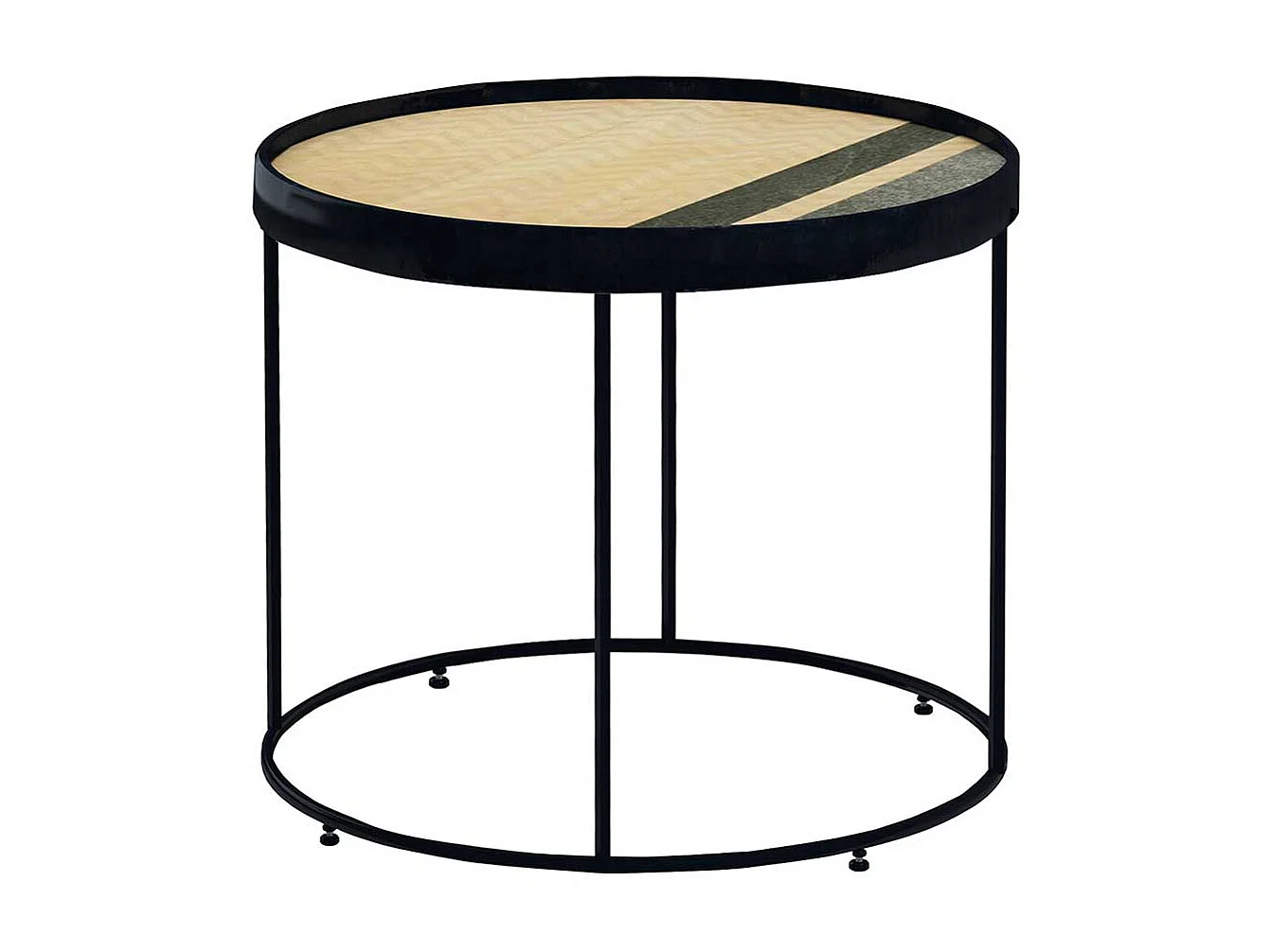 Kleiner Wohnzimmer Tisch in modernem Design Ringgestell