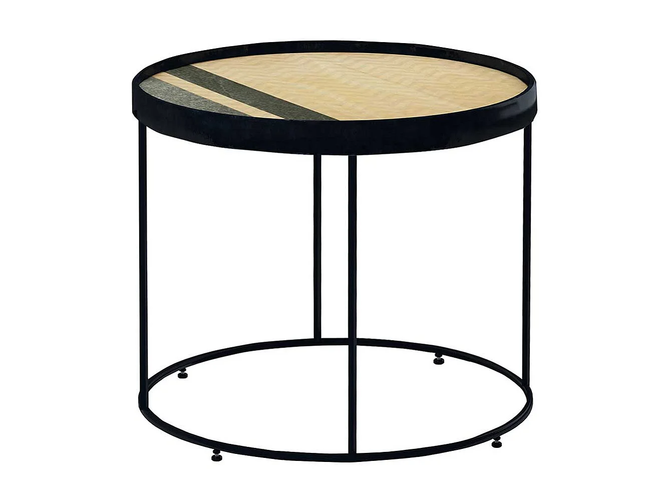 Kleiner Wohnzimmer Tisch in modernem Design Ringgestell