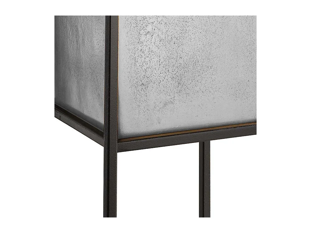 Pflanzensäule Metall in Schwarz Nickelfarben