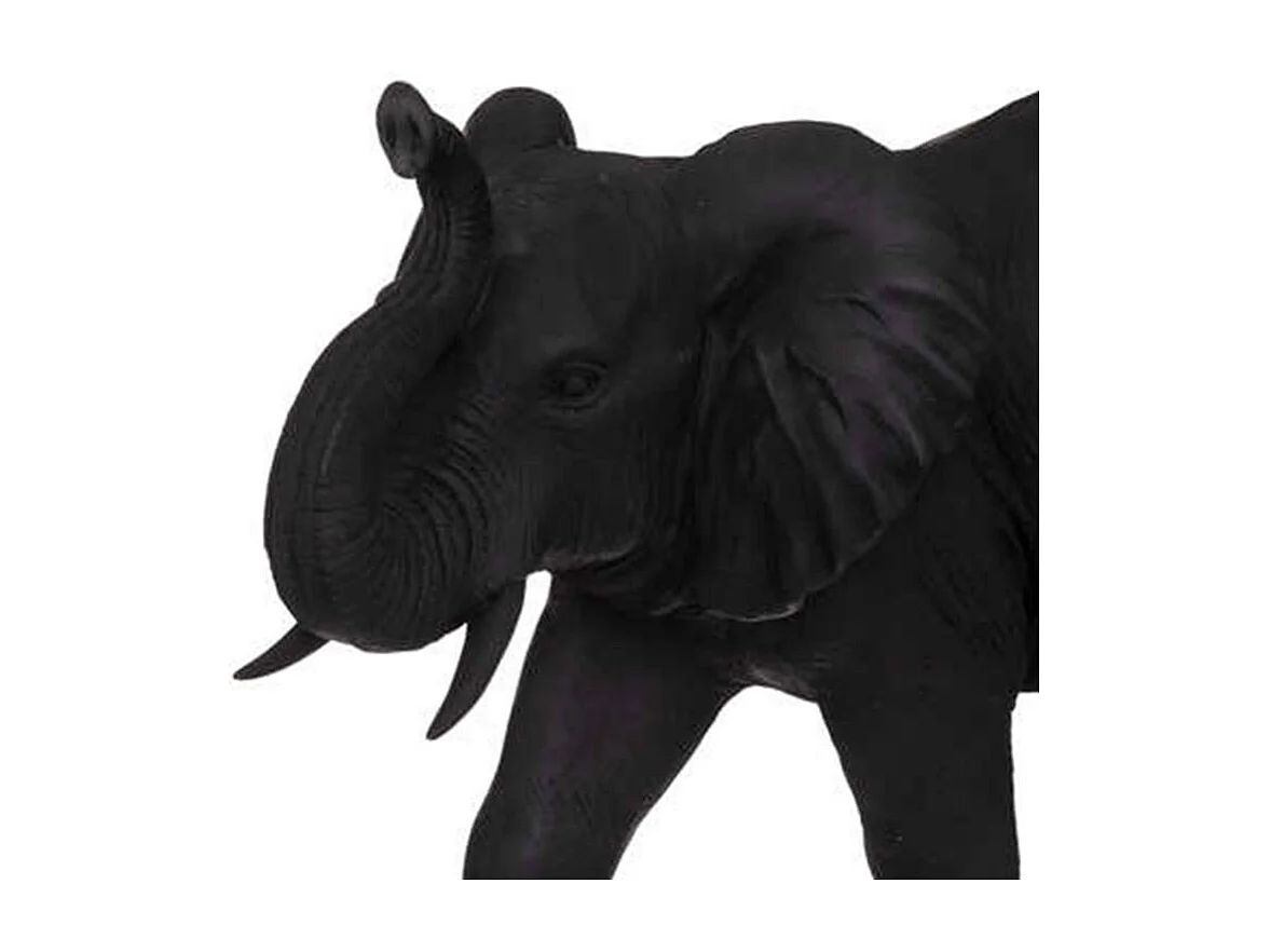 Statuette Déco "Éléphant Résine" 70cm Gris Foncé