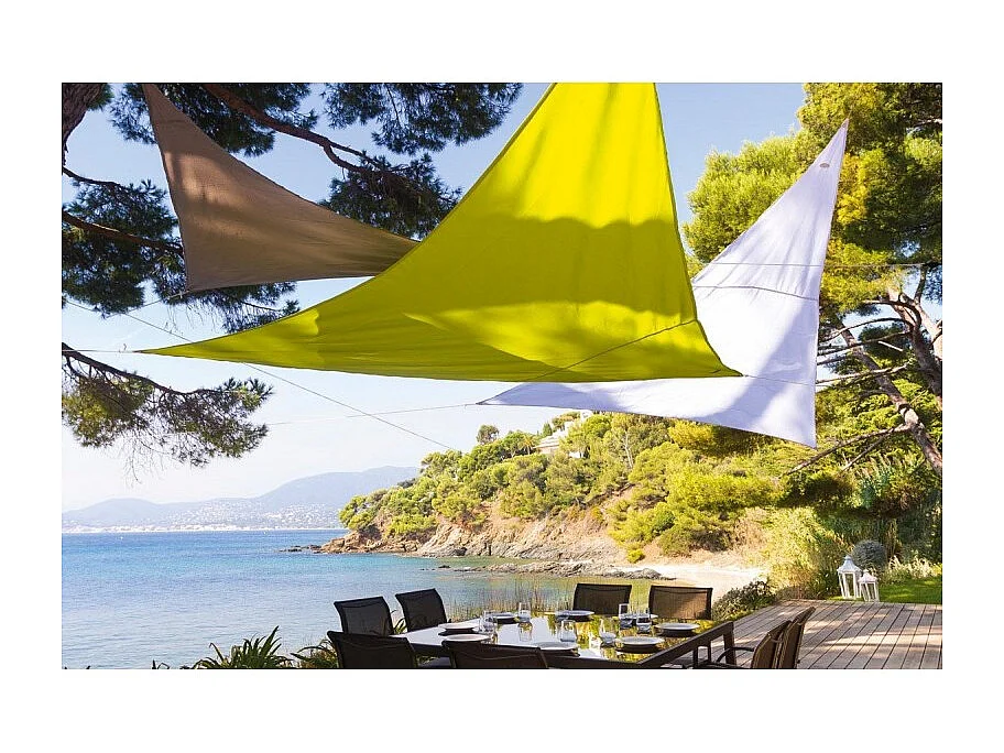 Toile solaire 4x4x4m Neka Anori gris