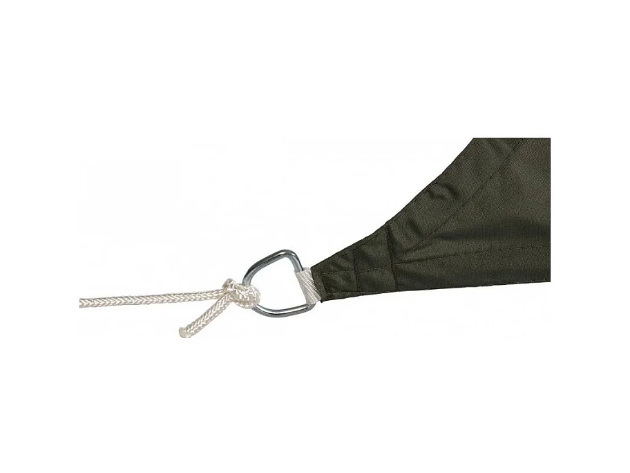 Toile solaire 3x2m Curacao gris Hespéride - Gris, forme rectangulaire  2 x 3m