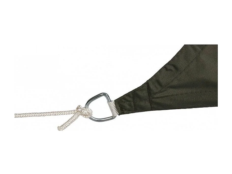 Toile solaire 3x2m Curacao gris Hespéride - Gris, forme rectangulaire  2 x 3m