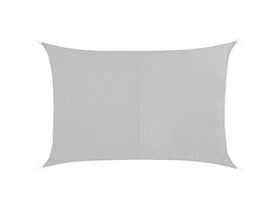 Toile solaire 3x2m Curacao blanc Hespéride - Blanc, forme rectangulaire  2 x 3m