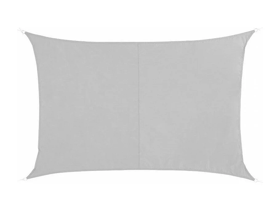 Toile solaire 3x2m Curacao blanc Hespéride - Blanc, forme rectangulaire  2 x 3m