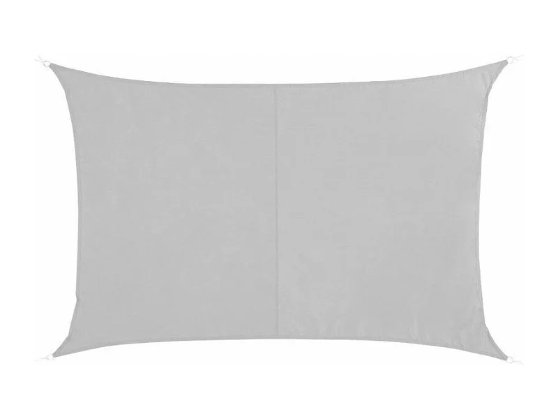 Toile solaire 3x2m Curacao blanc Hespéride - Blanc, forme rectangulaire  2 x 3m