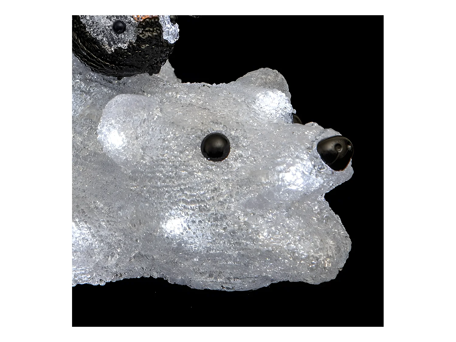 Décoration Lumineuse "Ours & Pingouins" 55cm Blanc