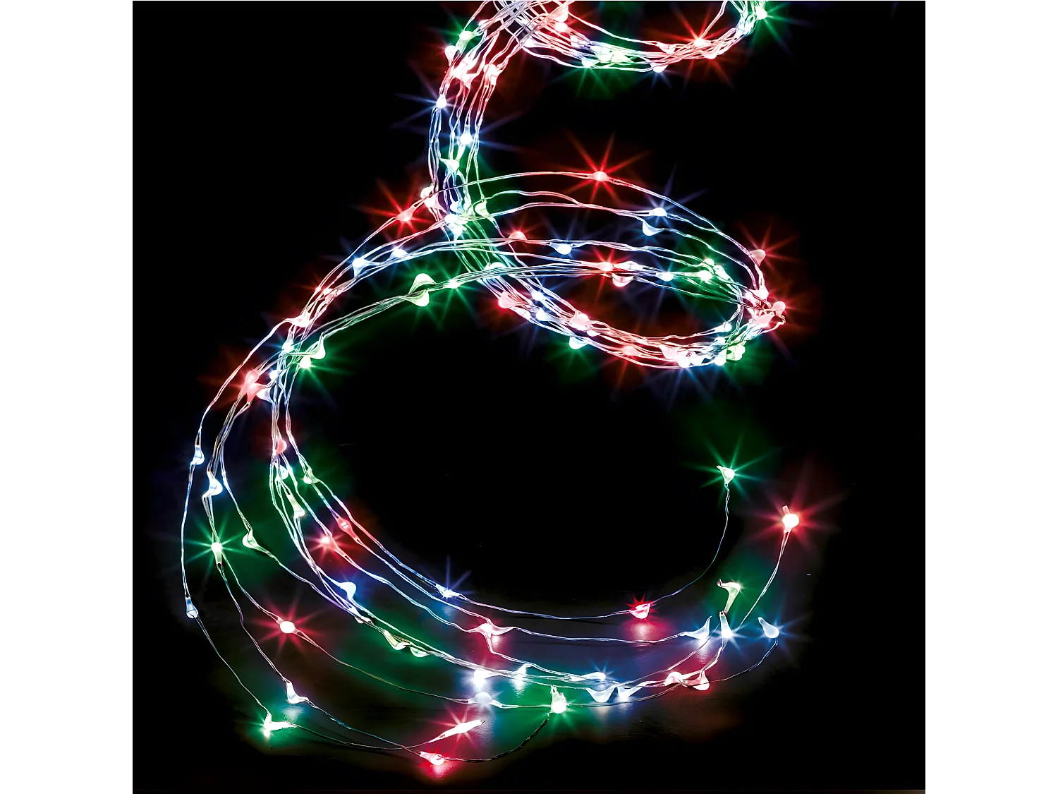 Guirlande lumineuse Extérieur Cascade 400 MicroLED Multicolore 8 jeux de lumière