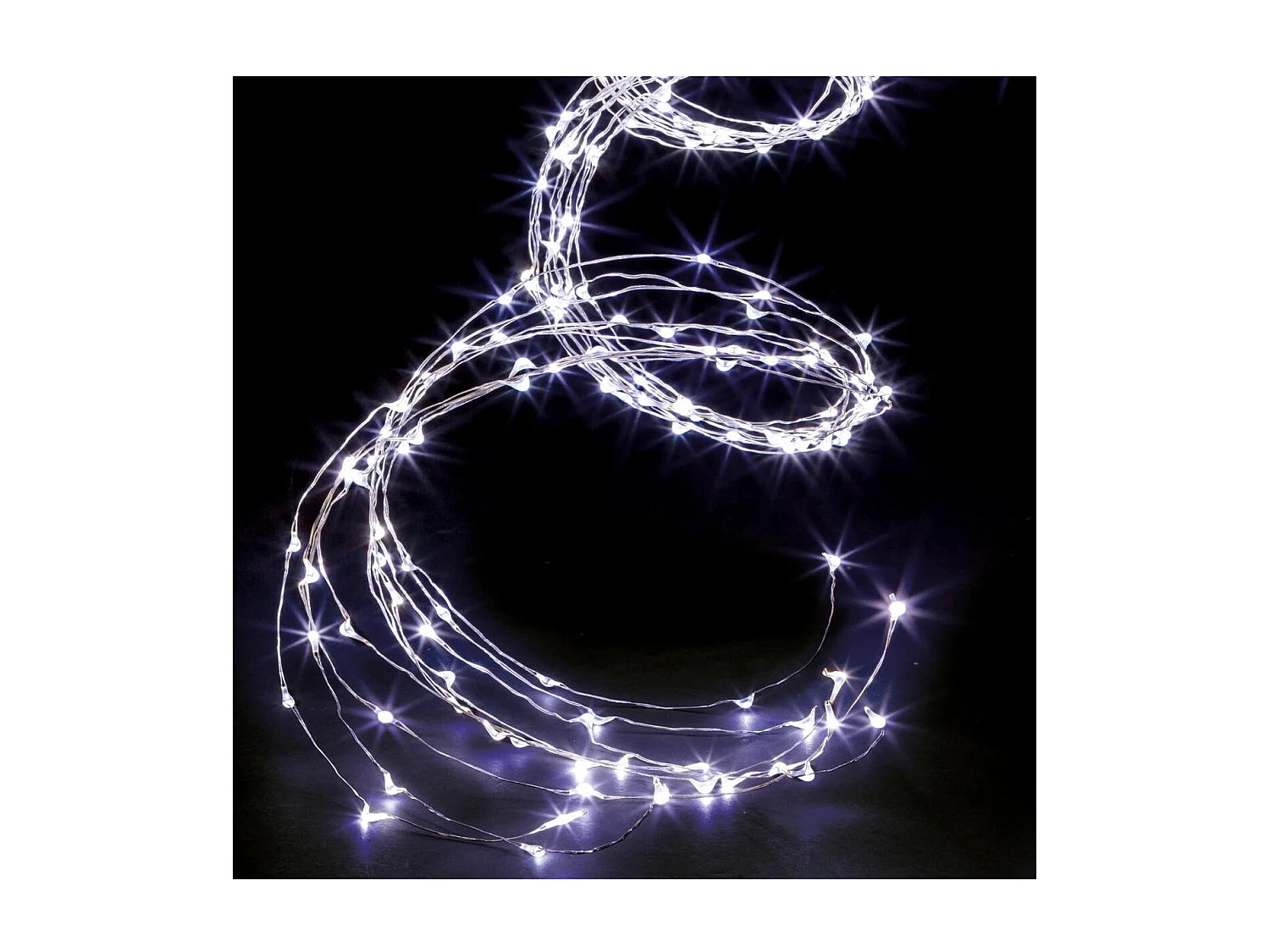 Guirlande lumineuse Extérieur Cascade 600 MicroLED Blanc froid 8 jeux de lumière