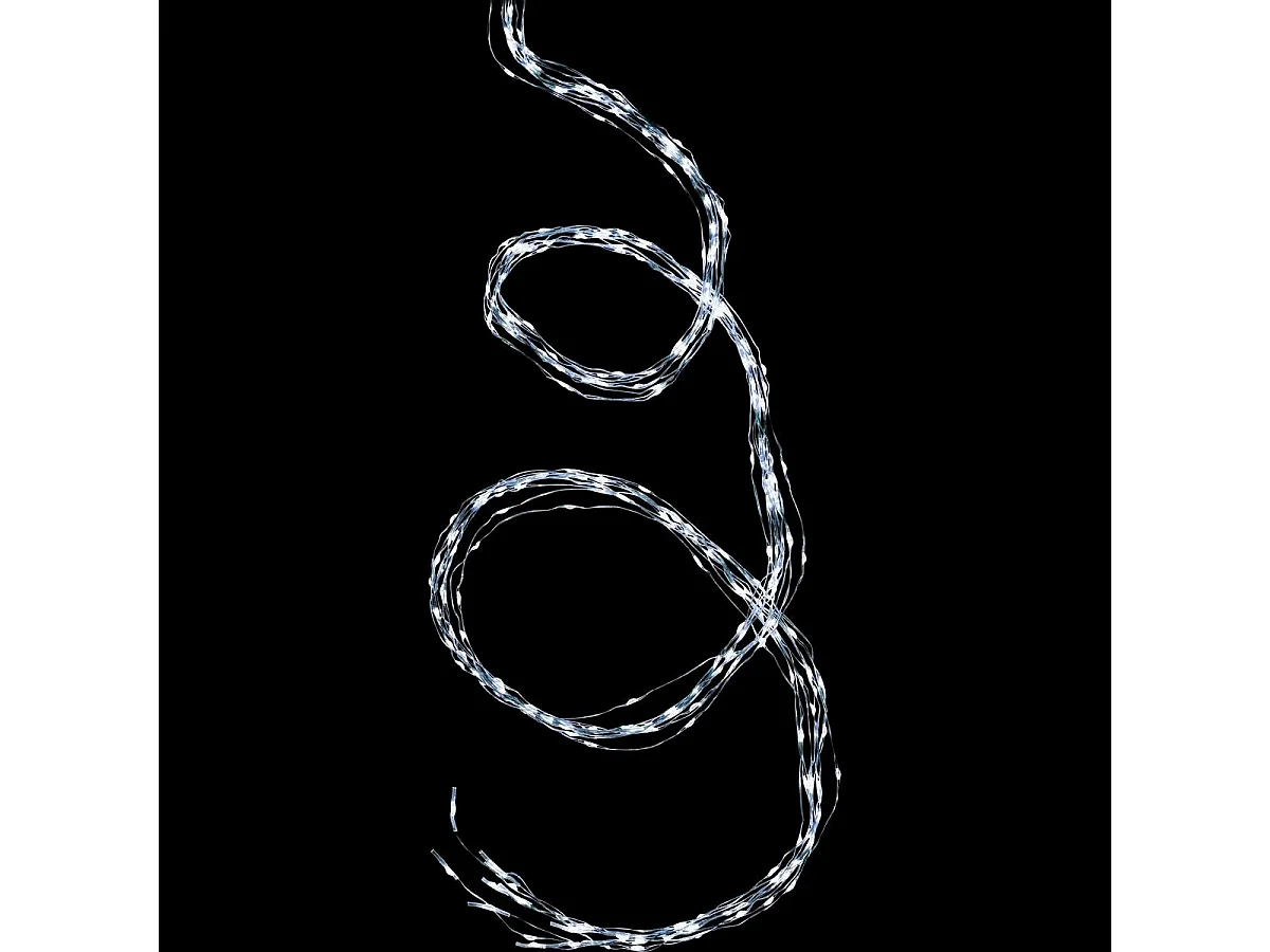 Guirlande lumineuse Extérieur Cascade 600 MicroLED Blanc froid 8 jeux de lumière