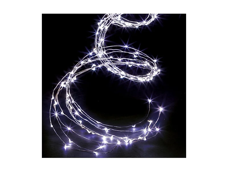 Guirlande lumineuse Extérieur Cascade 600 MicroLED Blanc froid 8 jeux de lumière