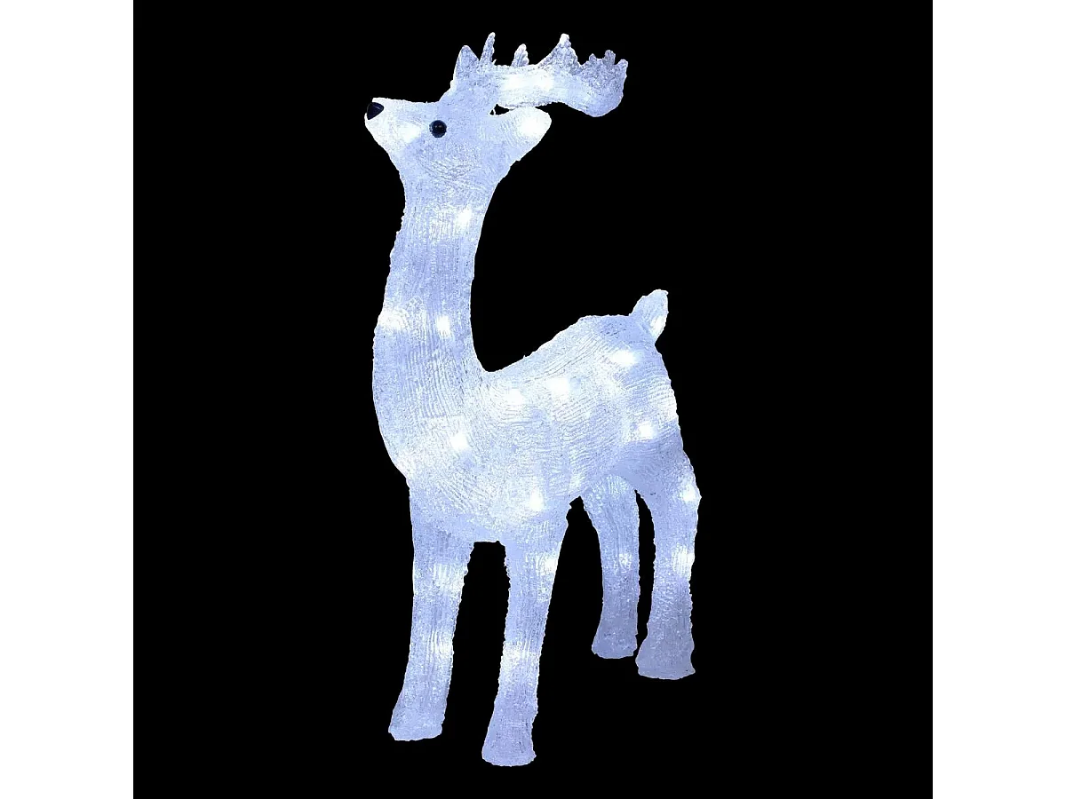 Décoration Lumineuse "Renne" 45cm Blanc Froid