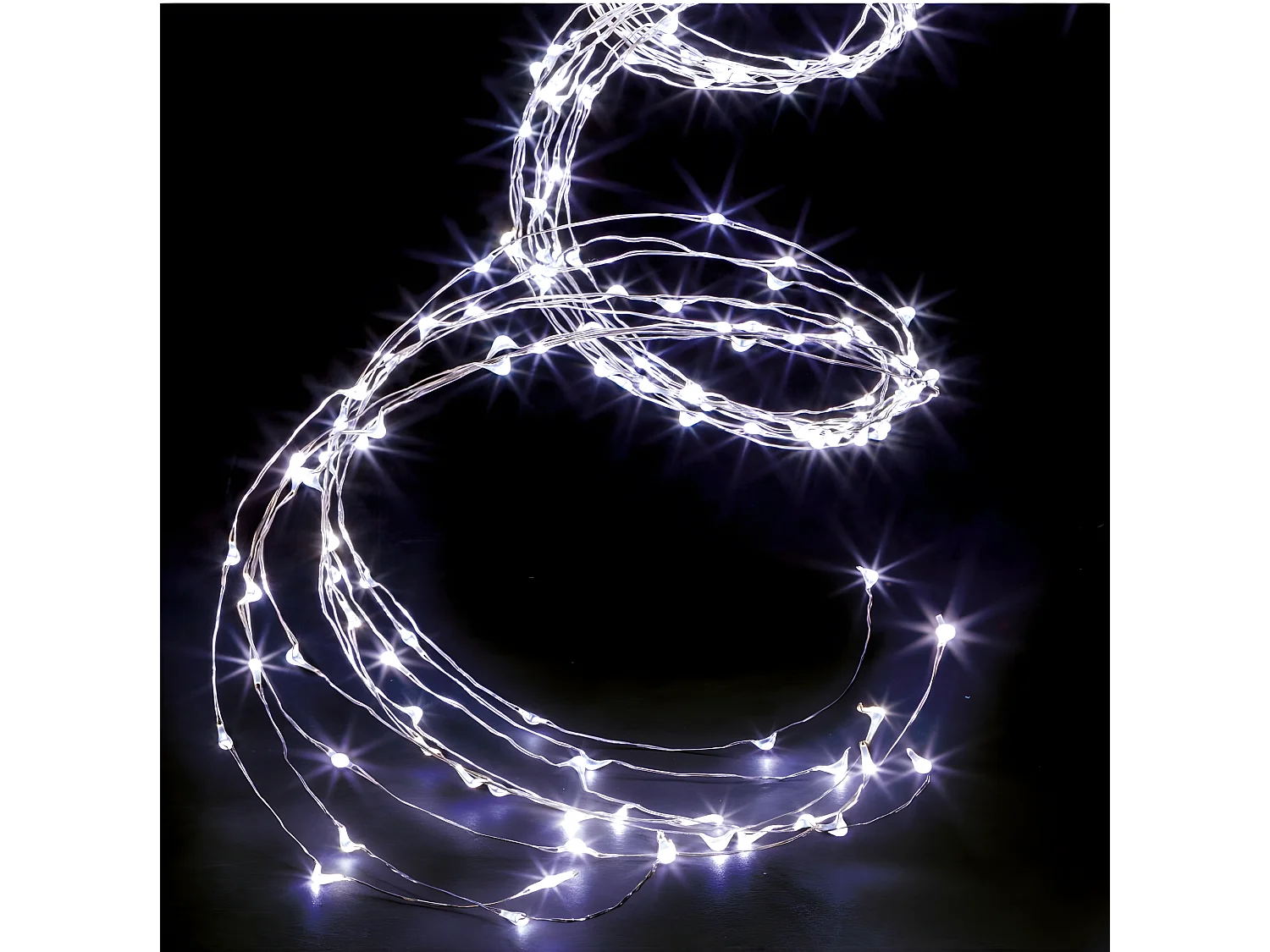 Guirlande lumineuse Extérieur Cascade 200 MicroLED Blanc froid 8 jeux de lumière