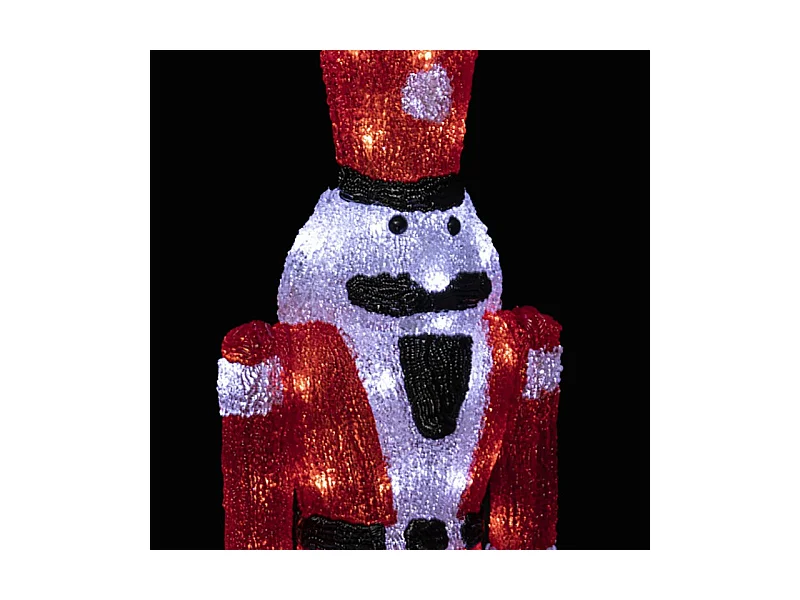 Décoration Lumineuse "Casse Noisette" 56cm Rouge