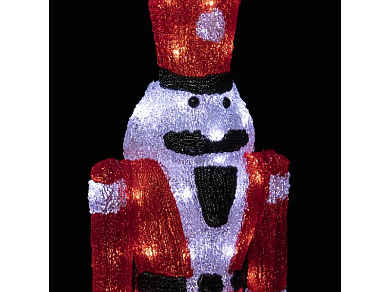 Décoration Lumineuse "Casse Noisette" 56cm Rouge