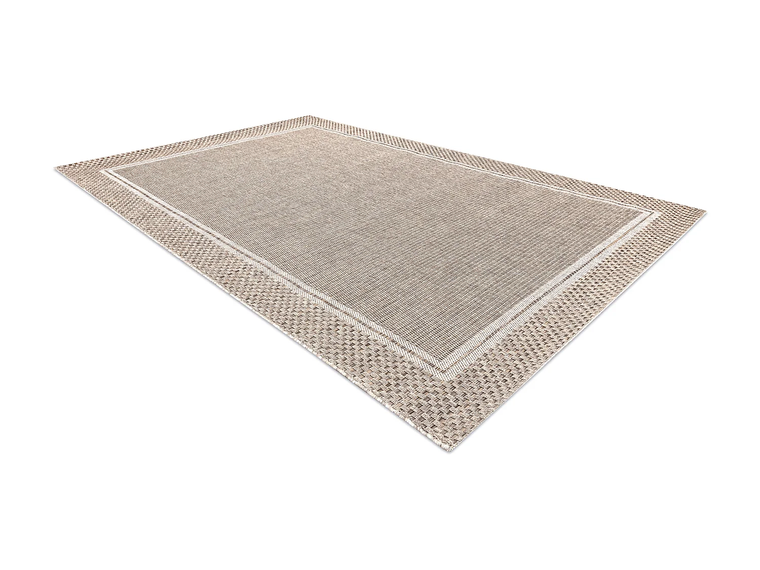 Tapis SIZAL BOHO 46201051 Cadre beige 120x170 cm