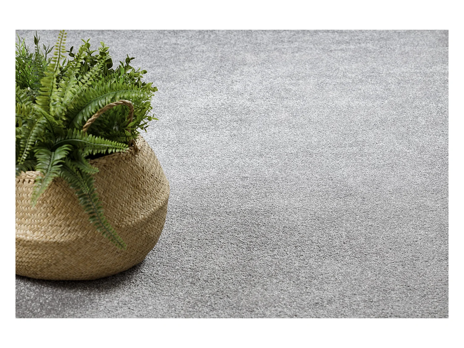 TAPIJT - Vloerbekleding SAN MIGUEL zilver 92, glad , uniform, enkele k 150x200 cm