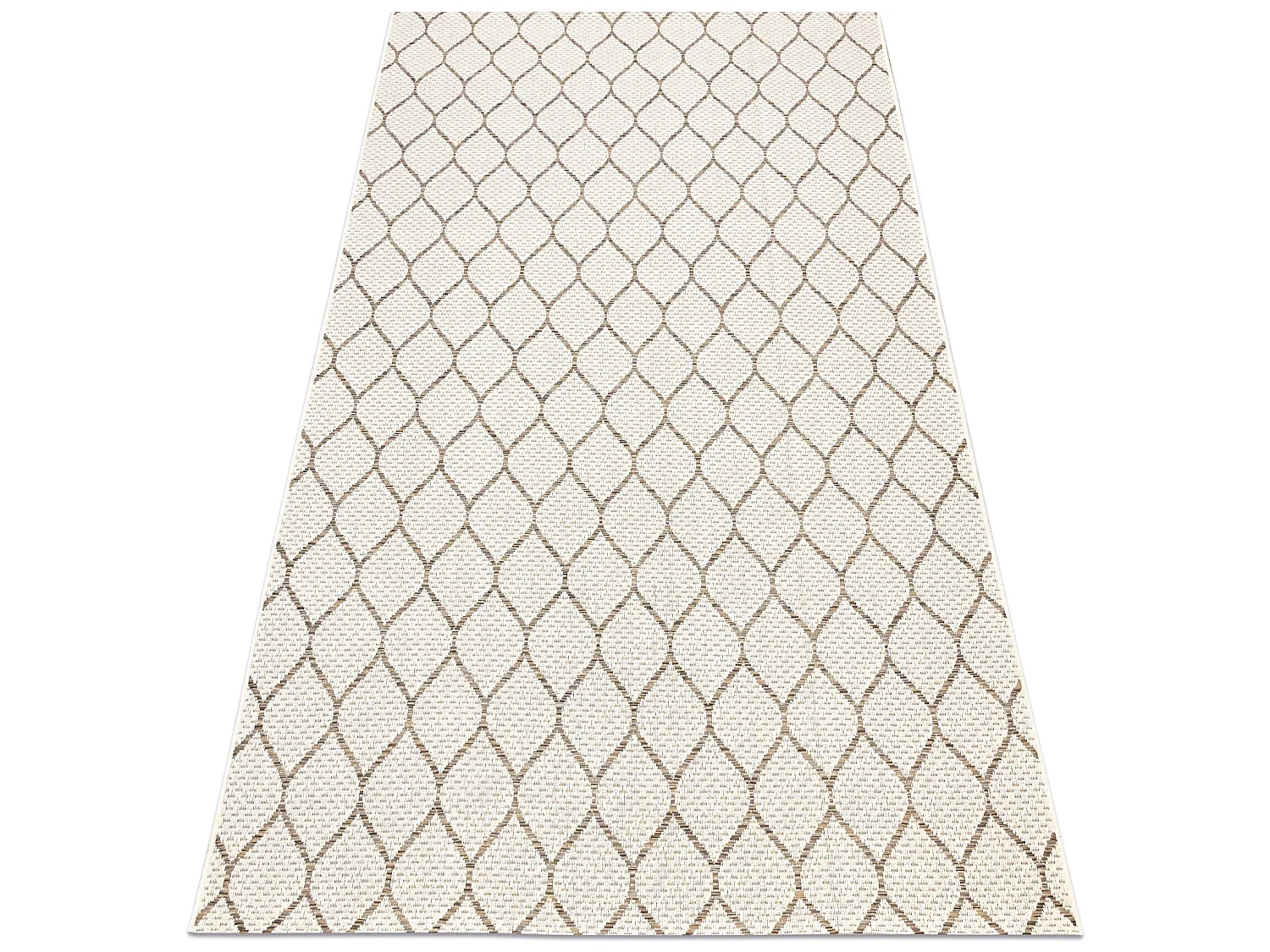 Sisal tapijt SISAL BOHO 46211061 klaver geruite beige  200x290 cm