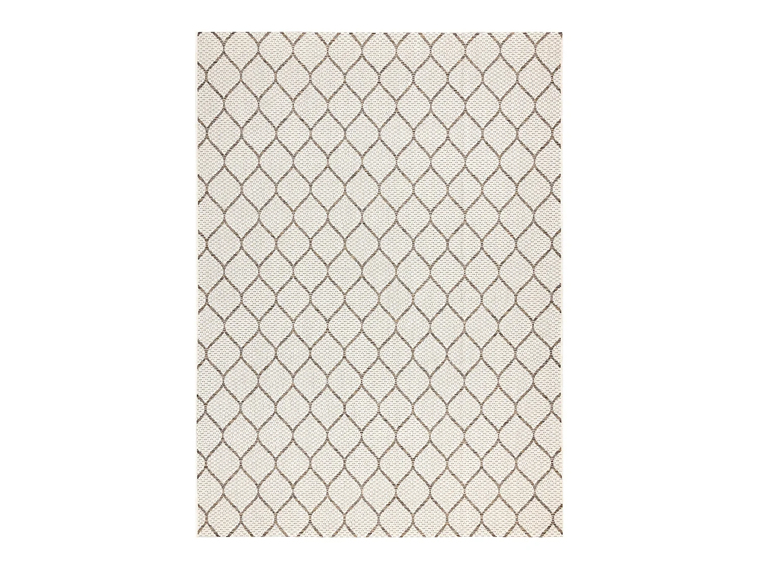 Sisal tapijt SISAL BOHO 46211061 klaver geruite beige  200x290 cm