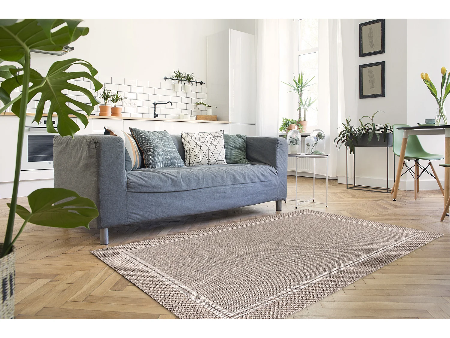 Sisal tapijt SISAL BOHO 46201051 Kader beige  200x290 cm