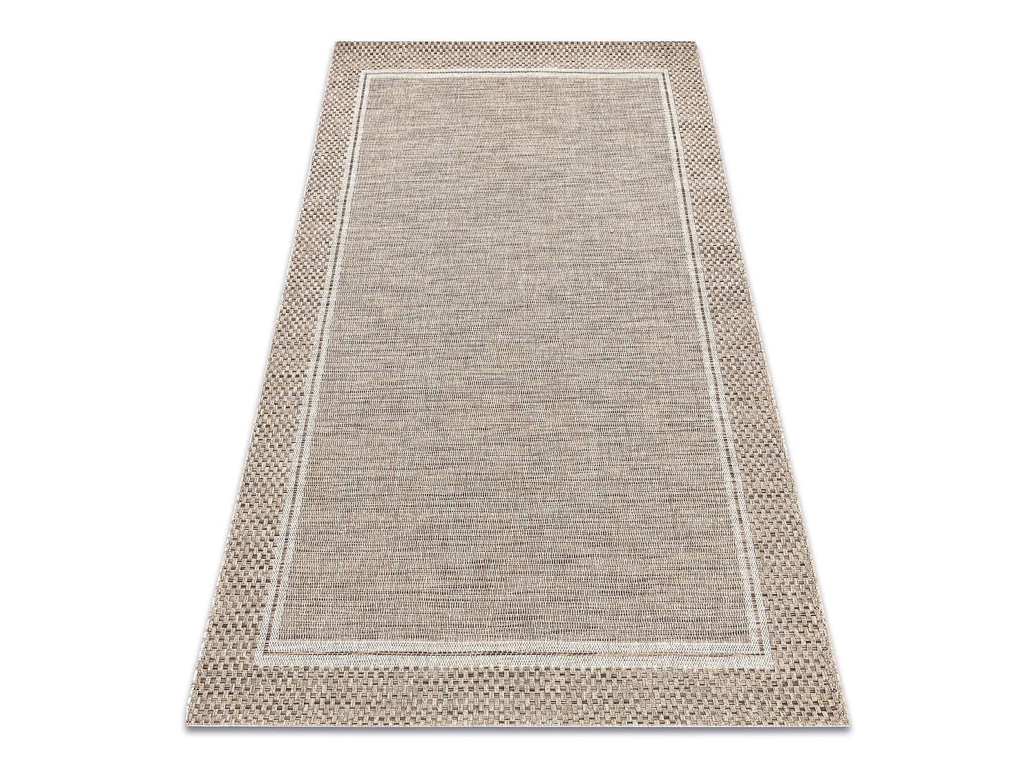 Tapis SIZAL BOHO 46201051 Cadre beige 200x290 cm