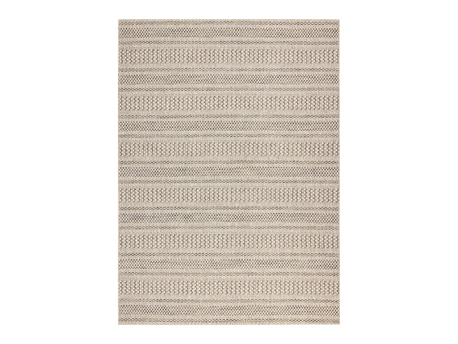 Tapis SIZAL BOHO 46209651 Rayures beige 160x230 cm