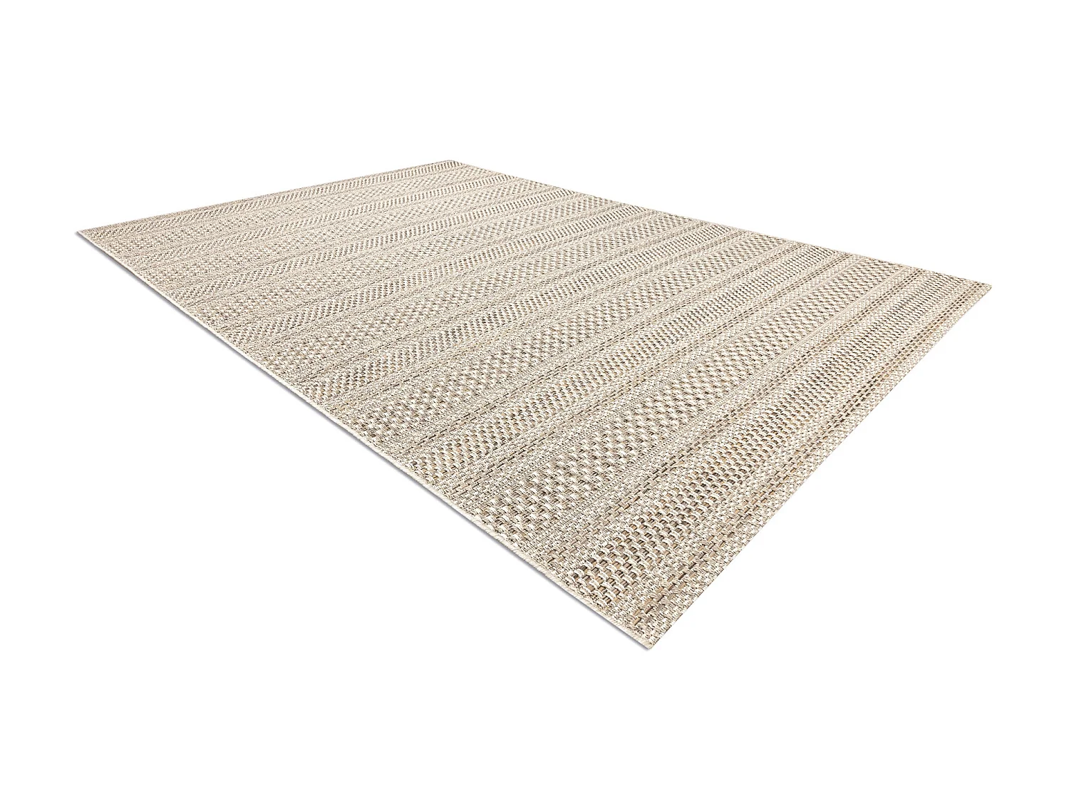 Tapis SIZAL BOHO 46209651 Rayures beige 160x230 cm