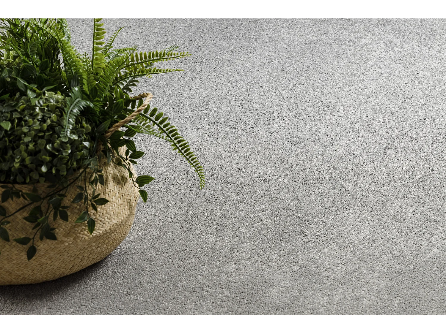 TAPIS - MOQUETTE CASHMERE gris 108 plaine 150x200 cm