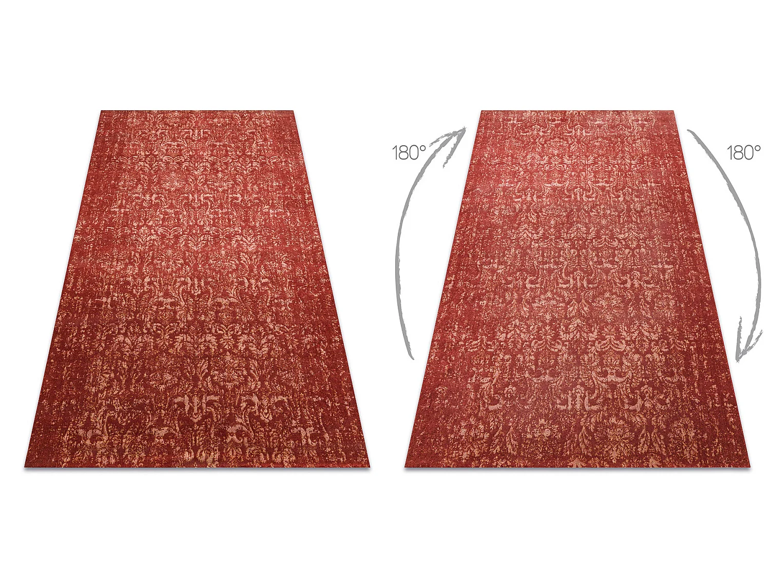Tapijt Wol JADE 45015/300 Ornament rood / beige OSTA 140x200 cm