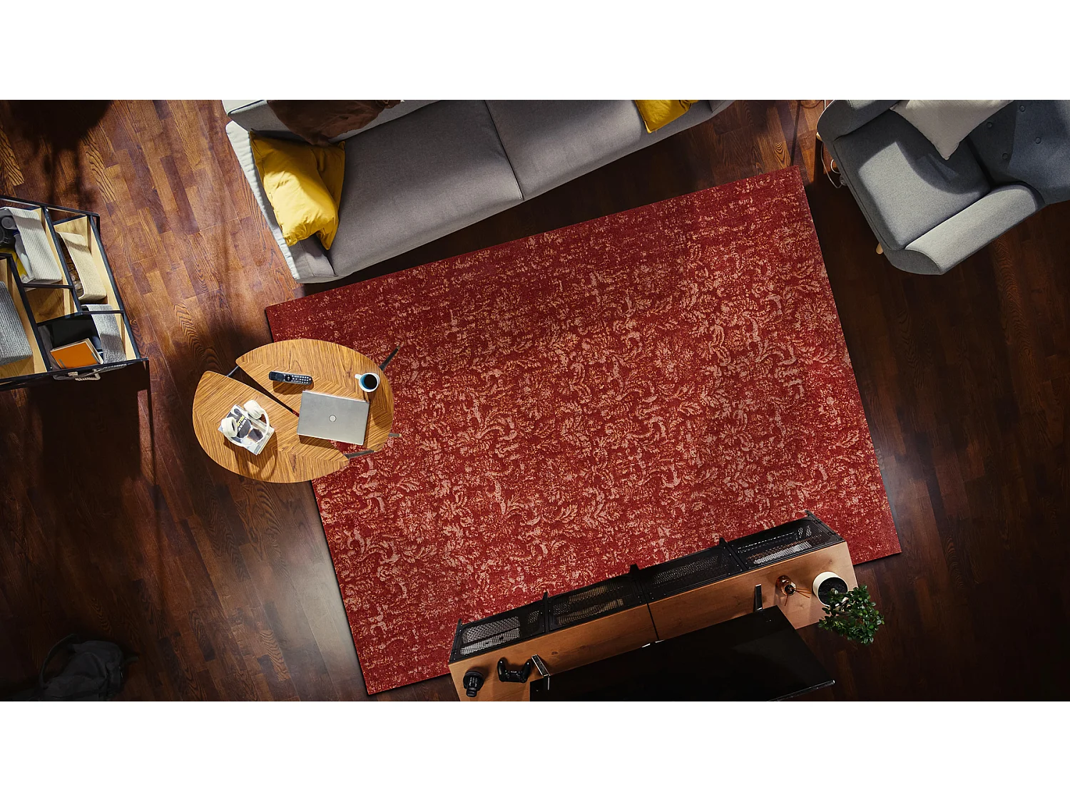 Tapijt Wol JADE 45015/300 Ornament rood / beige OSTA 140x200 cm