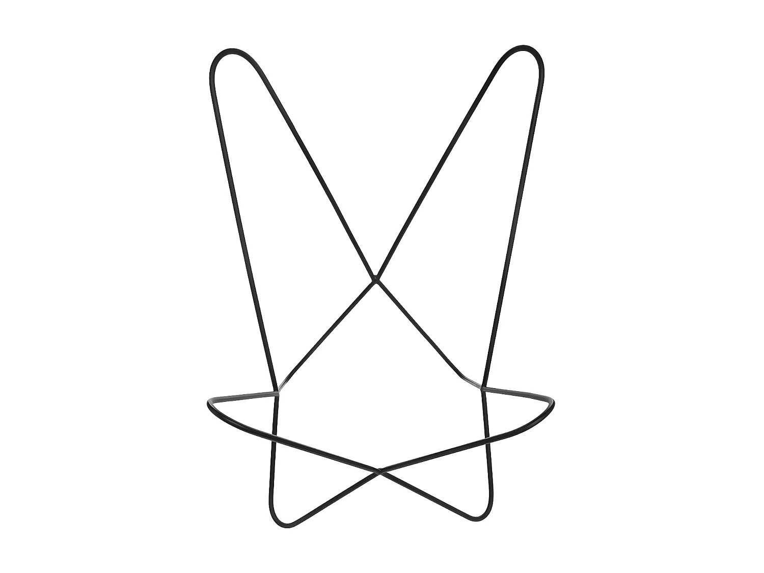 Structure de Fauteuil en Métal "Dario" 92cm Noir