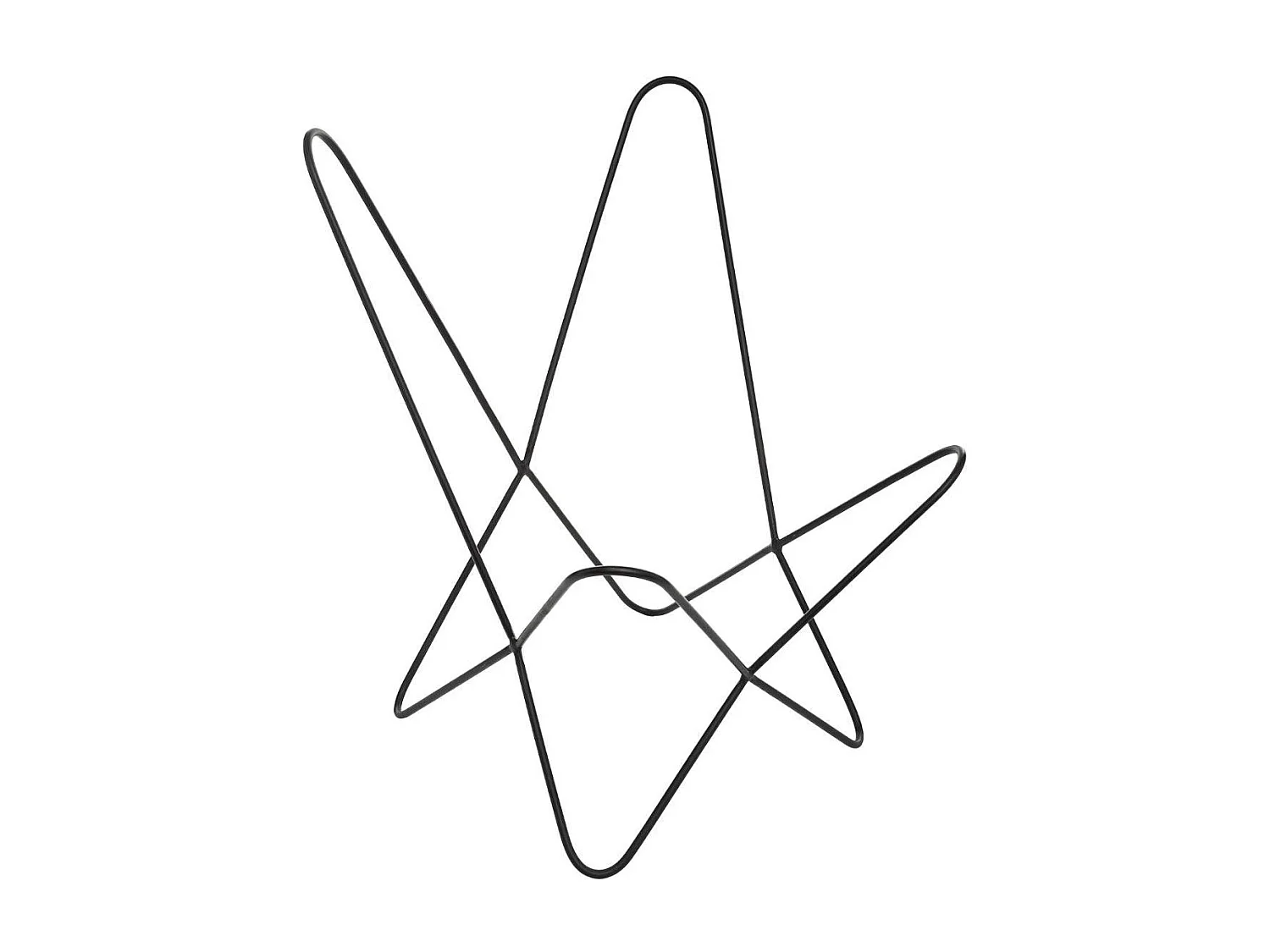 Structure de Fauteuil en Métal "Dario" 92cm Noir