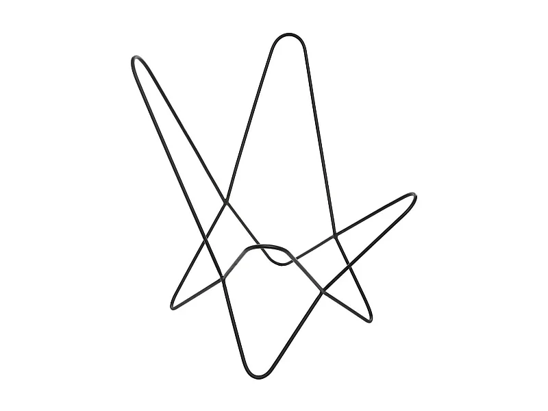 Structure de Fauteuil en Métal "Dario" 92cm Noir