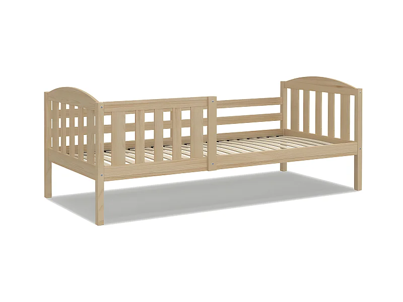 Lit Enfant Leo 90x190 Pin Livré avec sommiers