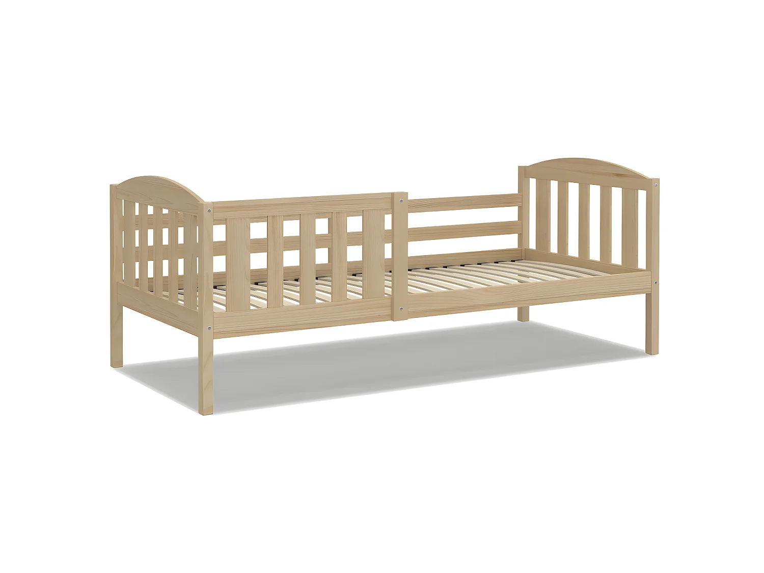 Lit Enfant Leo 90x190 Pin Livré avec sommiers