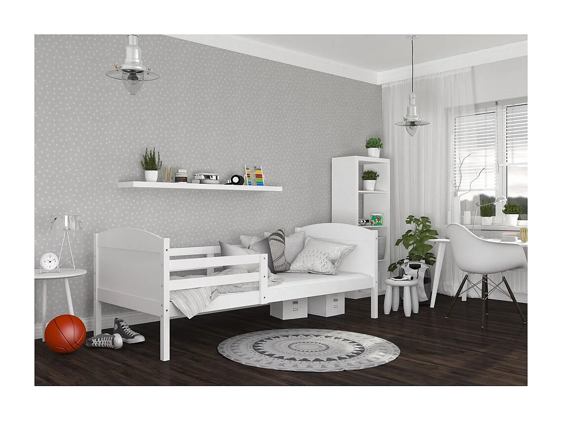Lit Enfant Mati 90x190 Blanc - blanc