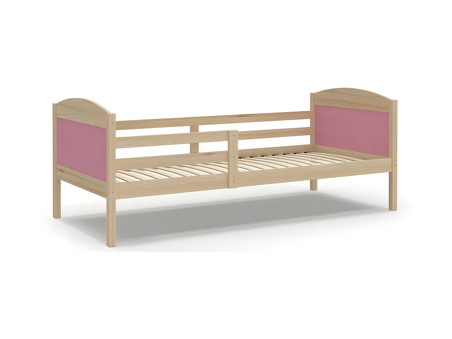 Lit Enfant Mati 90x190 Pin - rose Livré avec sommiers