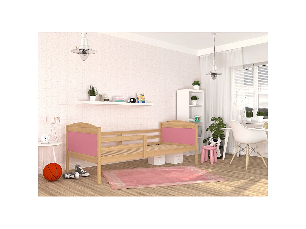 Lit Enfant Mati 90x190 Pin - rose