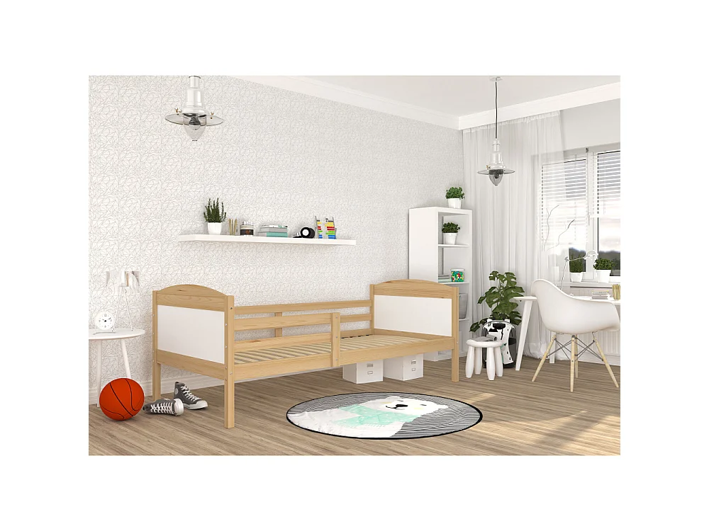 Lit Enfant Mati 90x190 Pin - blanc