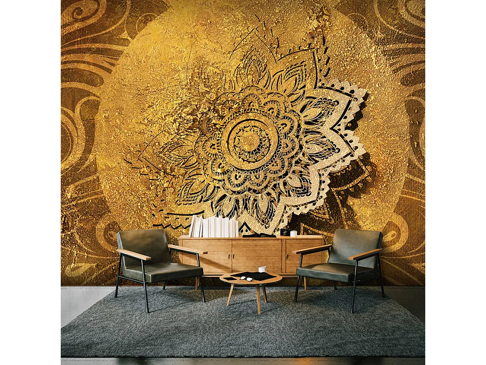 Fotomurale adesivo - Golden Illumination II - 490x280