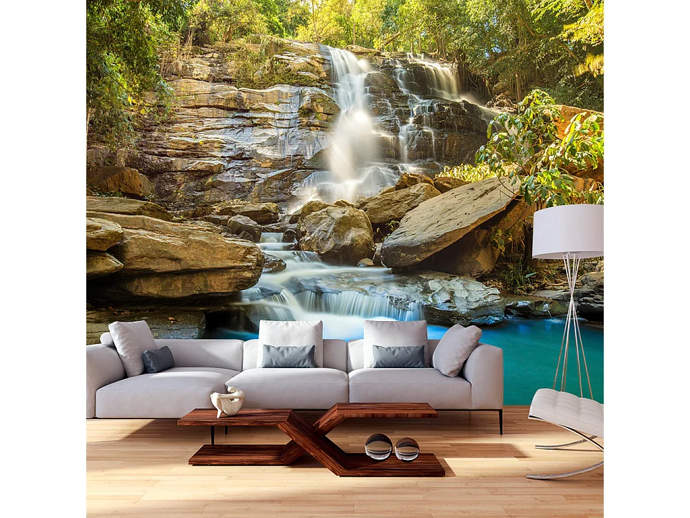 Fotomurale adesivo - Waterfall in Chiang Mai, Thailand  - 294x210