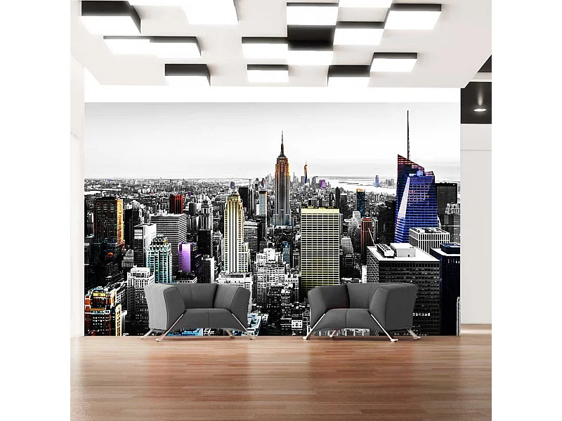 Fotomurale - Grattacieli iridescenti - 150x105