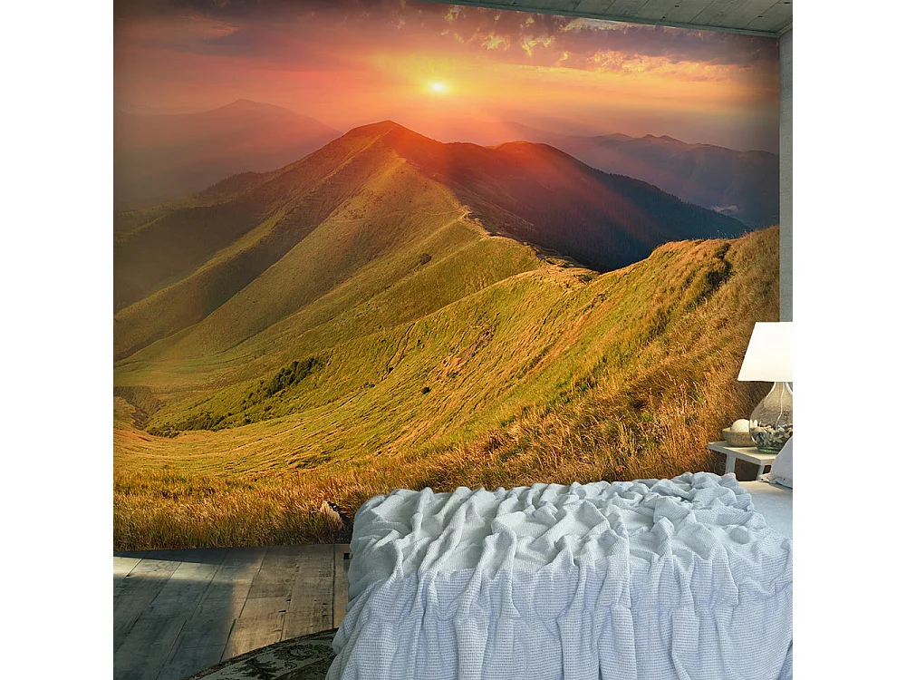 Fotomurale - Paesaggio d'autunno, Carpazi - 350x270