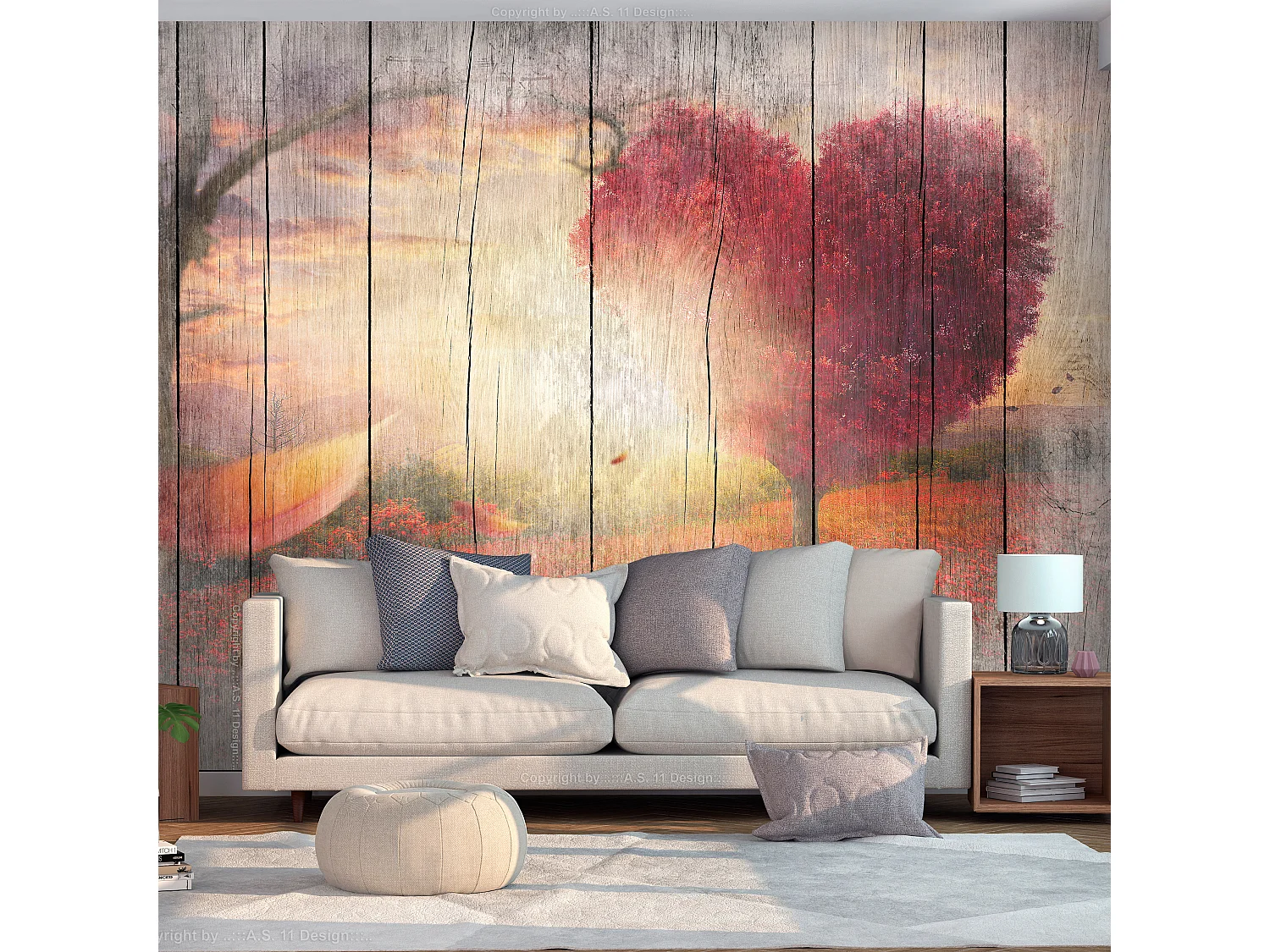 Fotomurale adesivo - Autumnal Love - 441x315