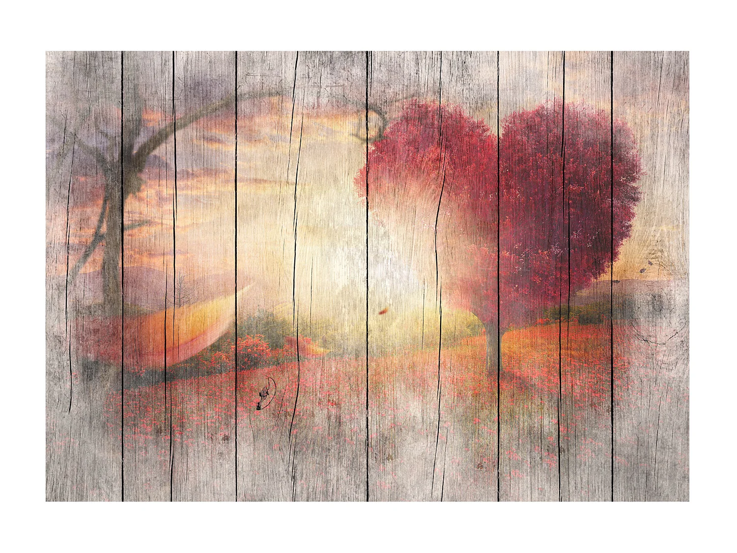 Fotomurale adesivo - Autumnal Love - 441x315