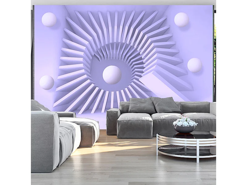 Fotomurale adesivo - Lavender maze - 98x70